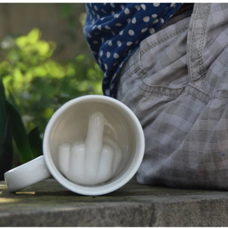 Middle Finger Ceramic Mug