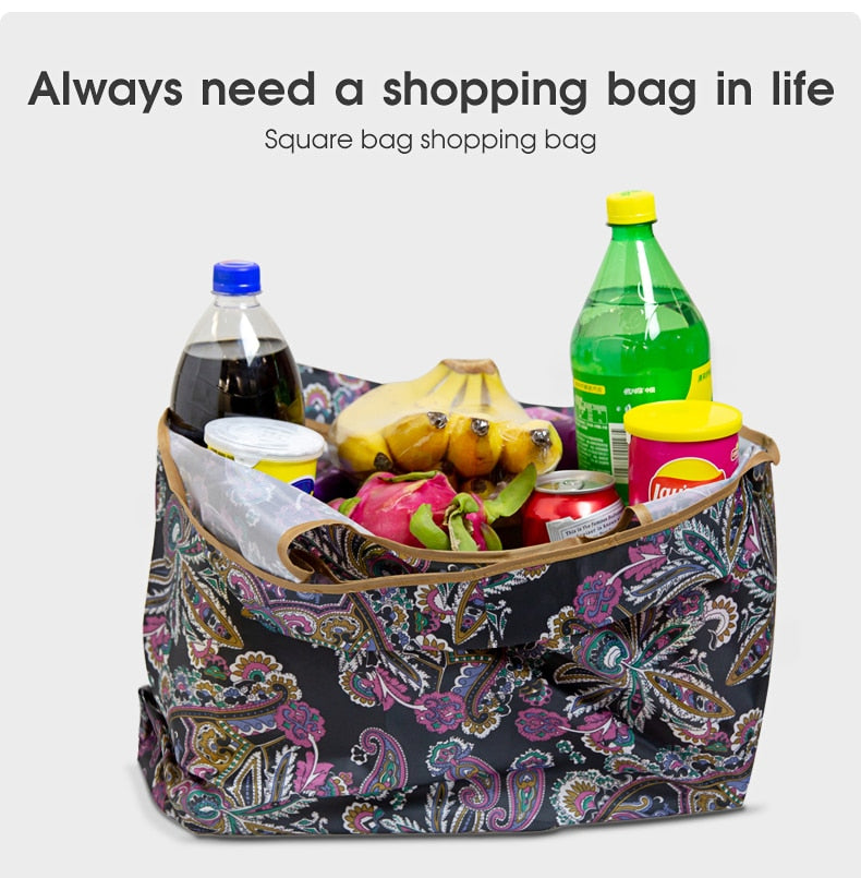 Foldable Large Thick Reusable Shopping Bag - Image 1