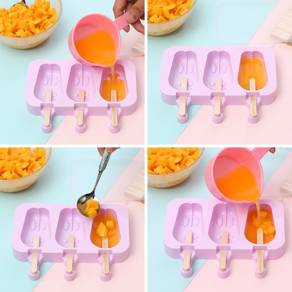 Cute Rabbit Ice Cream Molds