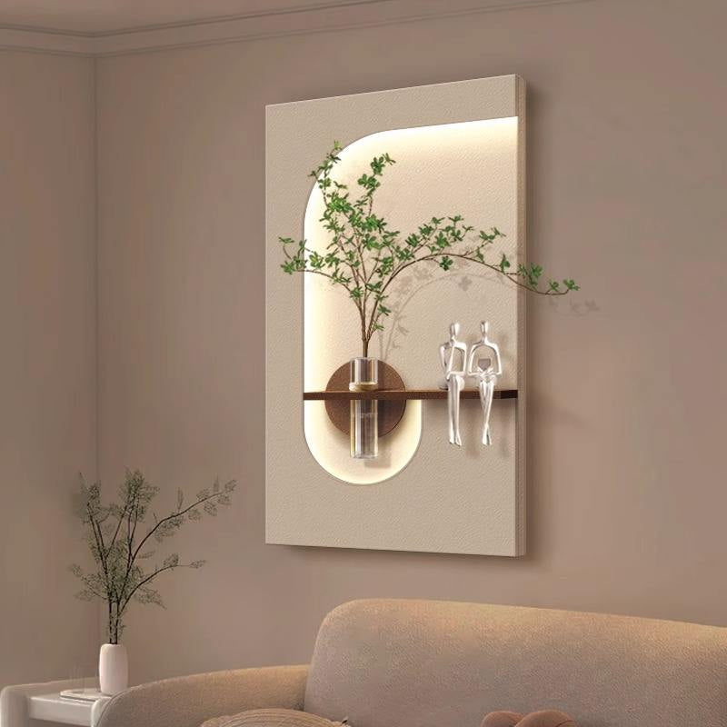 Spiral Sprout LED Backlit Wall Flower Shelf - Image 2