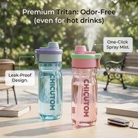 Cool Mist Spray Sports Water Bottle - Image 3