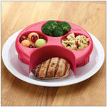 Kids Food Four-Section Portion-Control Serving Tray