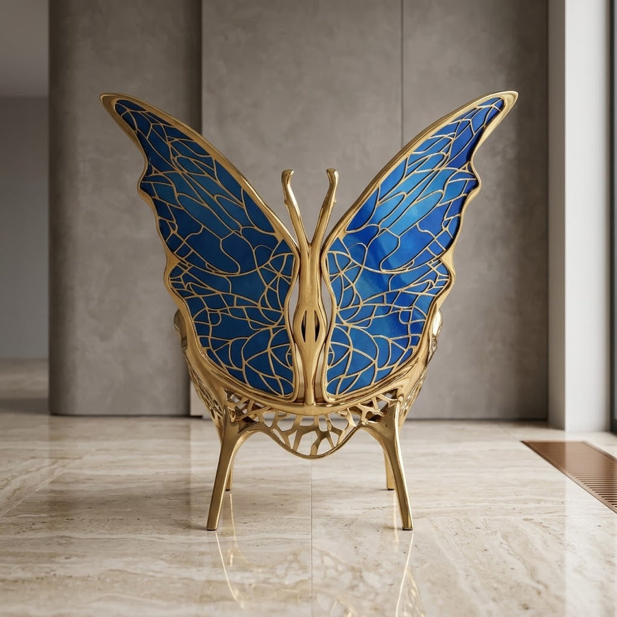 Free Butterfly Wing Artistic European Lounge Chair