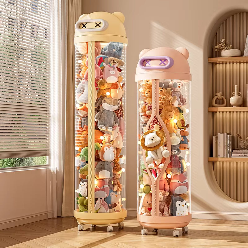 Vertical Transparent Space-Saving Toy Organizer Storage Tower - Image 2