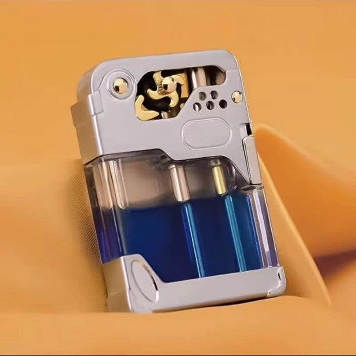 Clear Tank Metal Kerosene Lighter - Image 8