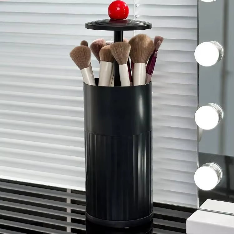 Automatic Pop-Up Cylindrical Makeup Brush Organizer - Image 5