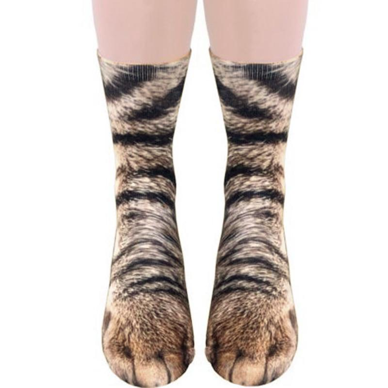 Cat Paw 3D Printed Unisex Socks - Image 0