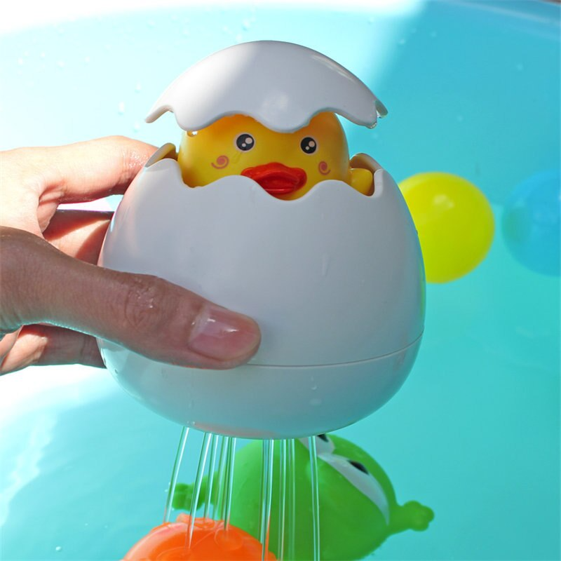 Water Sprinkler Egg Shape Baby Bath Toy