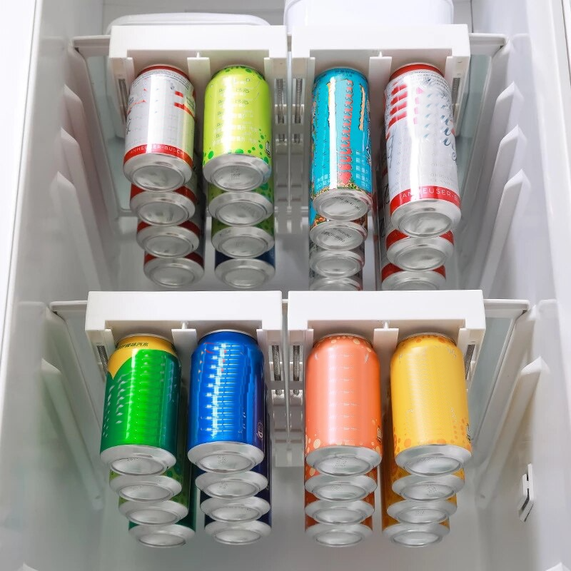 Refrigerator Beverage Organizer Slide Rack - Image 0