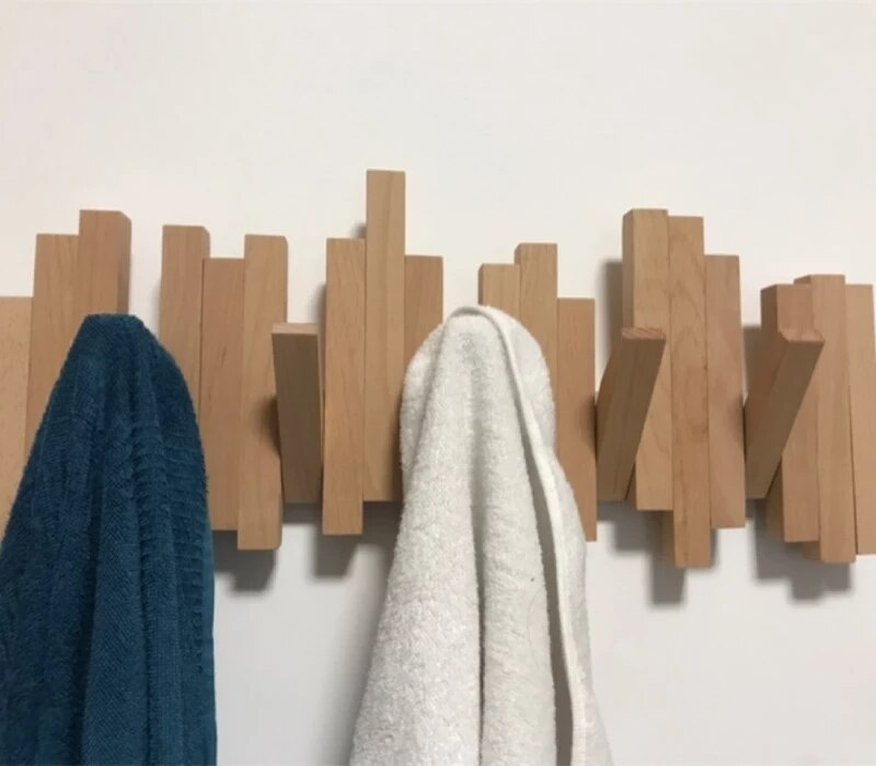 Nordic Automatic Push Coat Hooks for Wall - Image 1