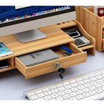 Home Office Wooden Monitor Riser Stand