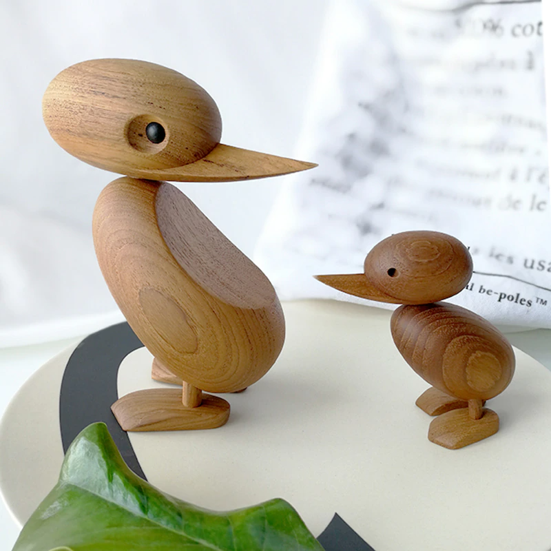 Wooden Classic Danish Puppet Duck Home Decor - Image 3
