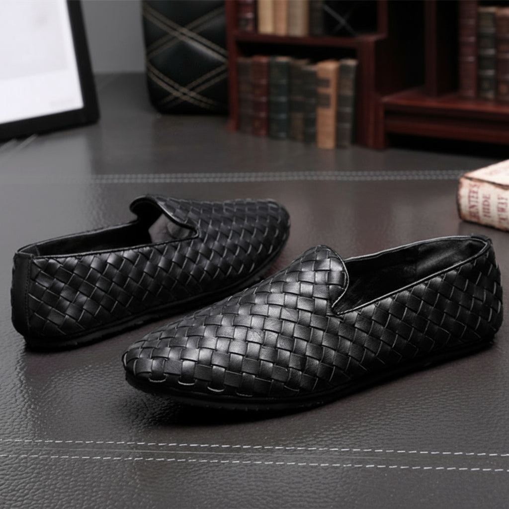Japanese Style Casual Leather Slip-on Shoe - Image 1