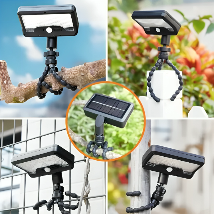 Flexible Tripod Solar Powered Motion Sensor Outdoor Light - Image 3