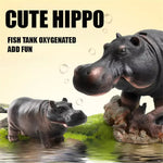 Mini Hippo Decorative Fish Tank Air Bubbler