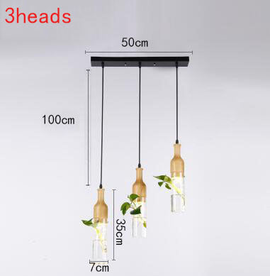 Wooden Modern LED Plant Pendant Lights - Image 6