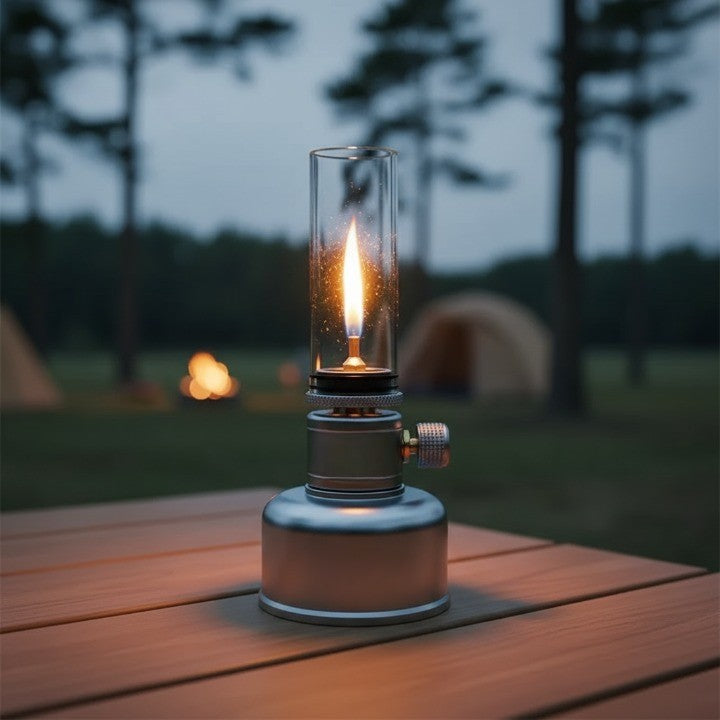 Mini Gas Flame Torch Table Lamp - Image 8