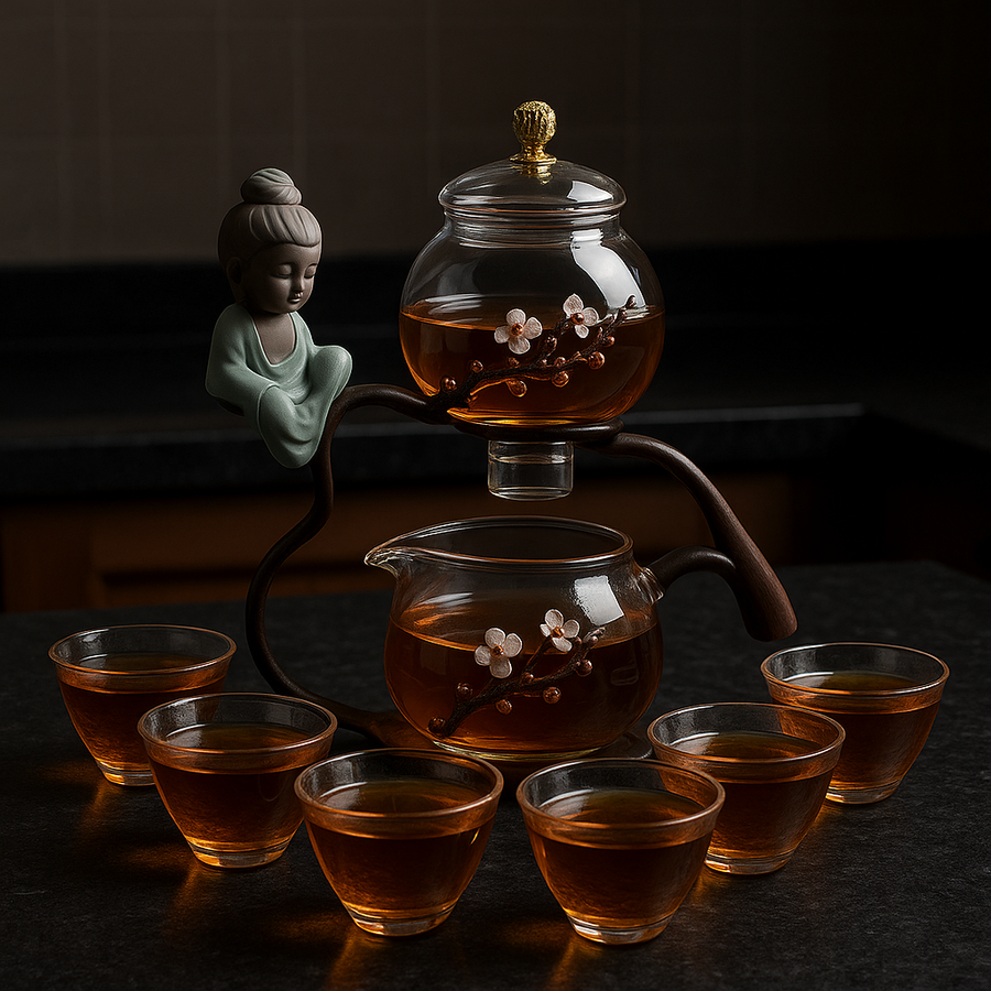 Calm Brew Zen Style Glass Traditonal Teapot - Image 2