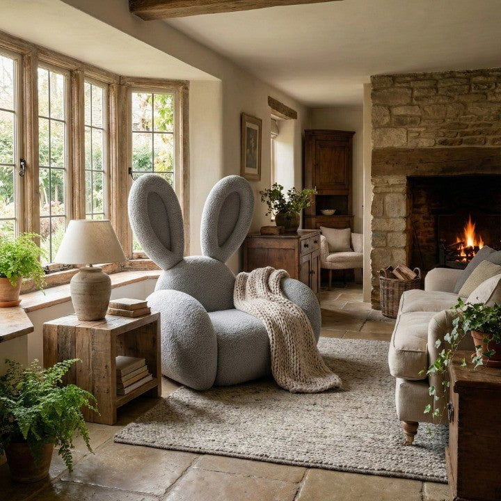 Bunny Ear Cozy Accent Lounge Chair - Image 2