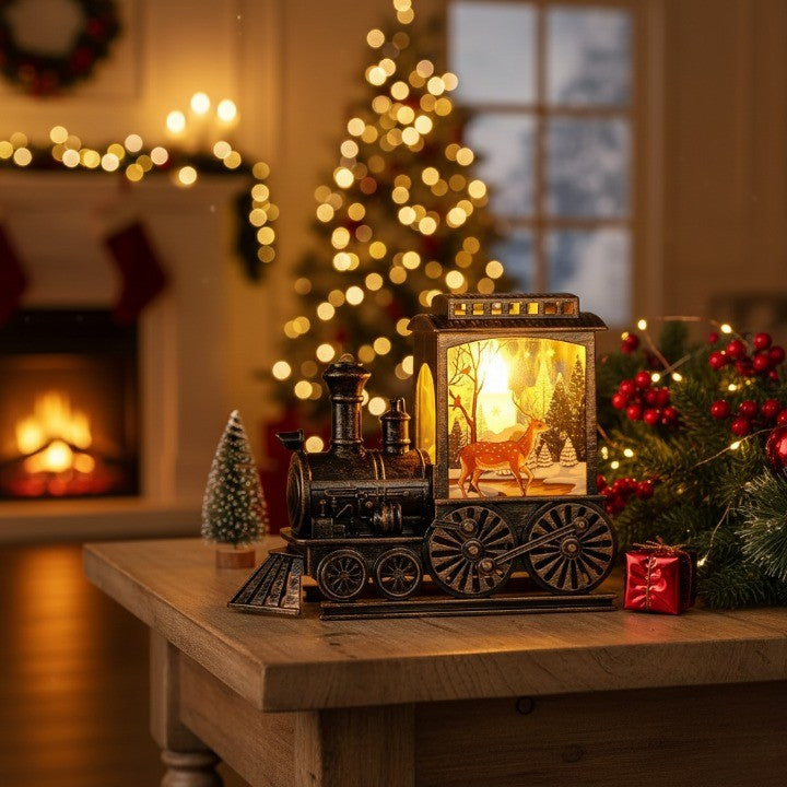 Winter Express Train LED Night Lamp - Image 1