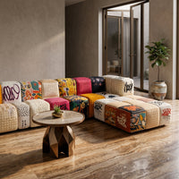 Bohema Artistic Patchwork Sectional Living Sofa - Image 4