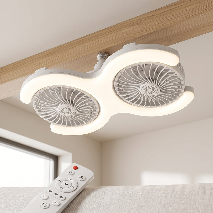 Skyloop Dual-Head Ceiling Fan Light