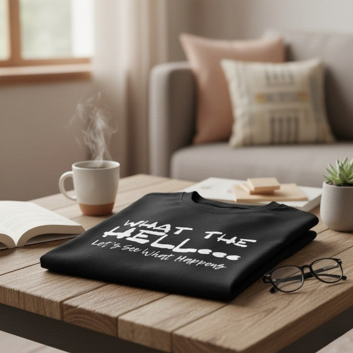 What The Hell Slogan T-Shirt - Image 1