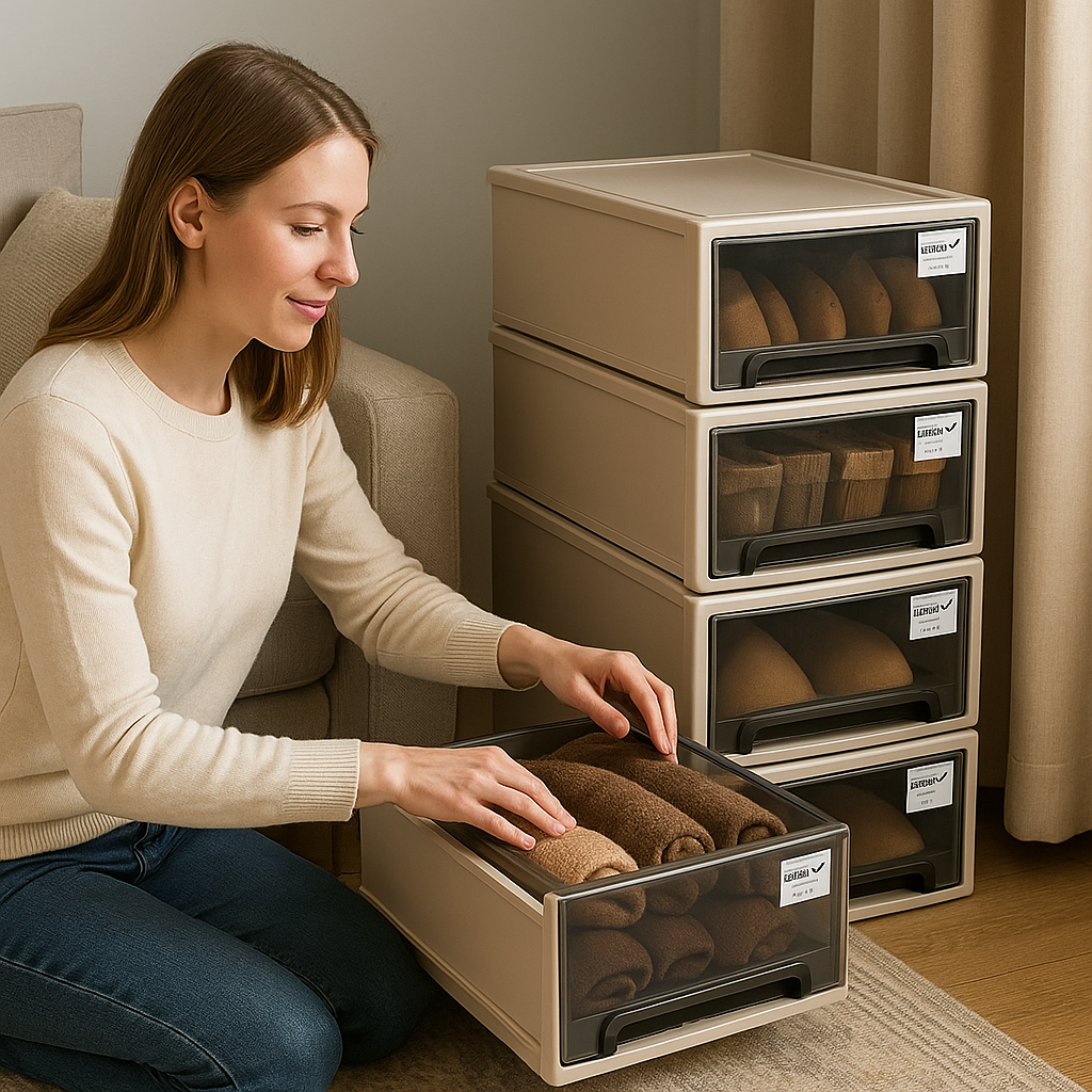 Minimalist Modular Sliding Storage Box · Mavigadget