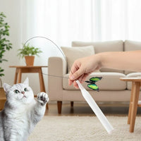 Interactive Rotating Cat Activity Butterfly Toy - Image 1
