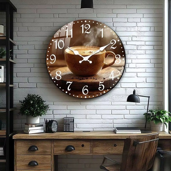 Cafe Inspired Coffee Wall Clock - Image 2
