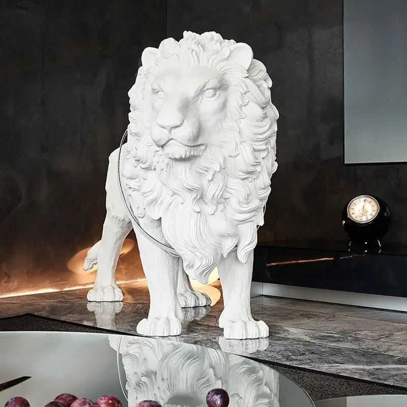 Modern Artistic Lion Pose Home Decorative Lamp