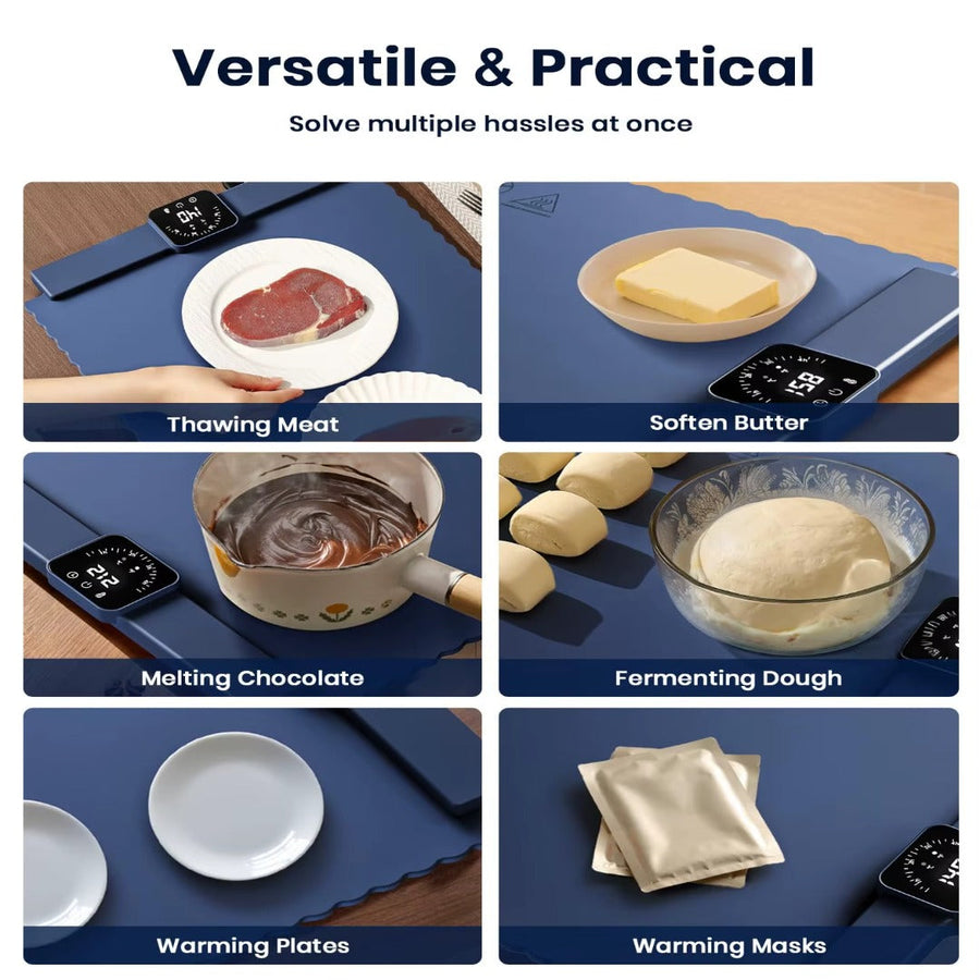 Safe Heat Roll-Up Electric Food Warmer Mat - Image 2