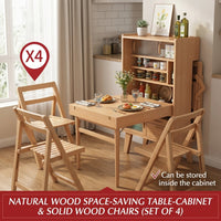 Hideaway Smile Folding Dining Table Storage Cabinet - Image 11