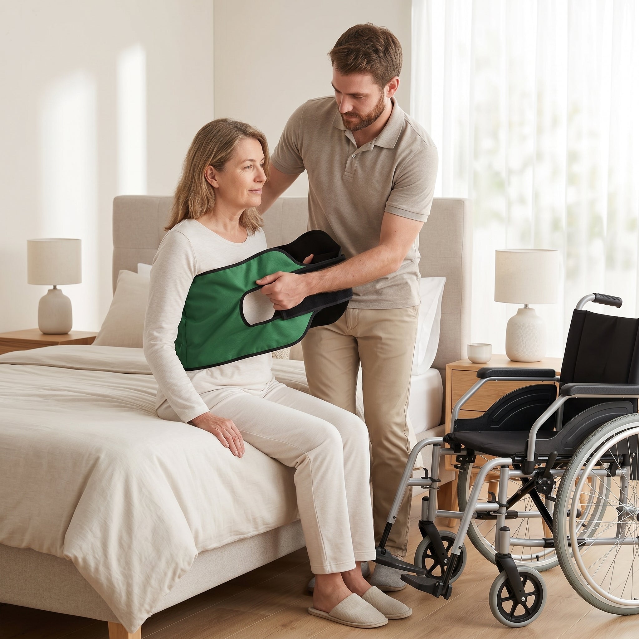 Elderly Bed Care Turnover Shift Belt Pad - Image 2