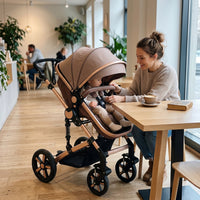 Modern High Landscape Multifunctional 3 in 1 Baby Stroller - Image 4