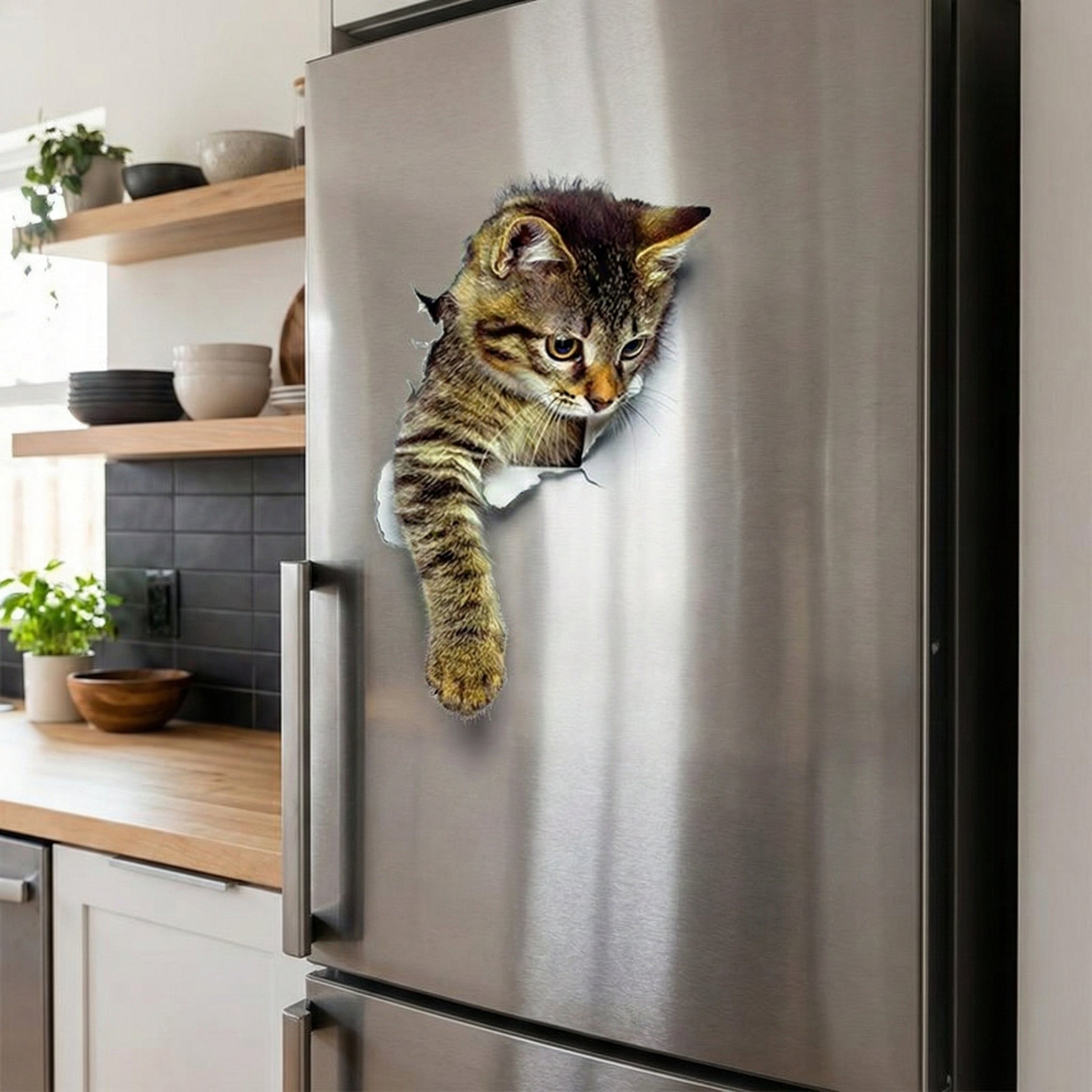 3D Toilet Protector Cat Sticker - Image 0