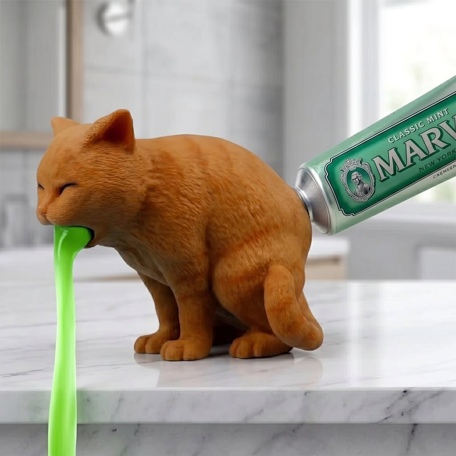 Hangover Cat Toothpaste Dispenser - Image 0