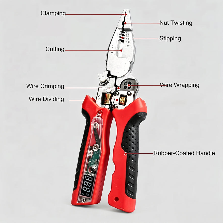 Wireworks Digital Voltage Tester Crimping Pliers