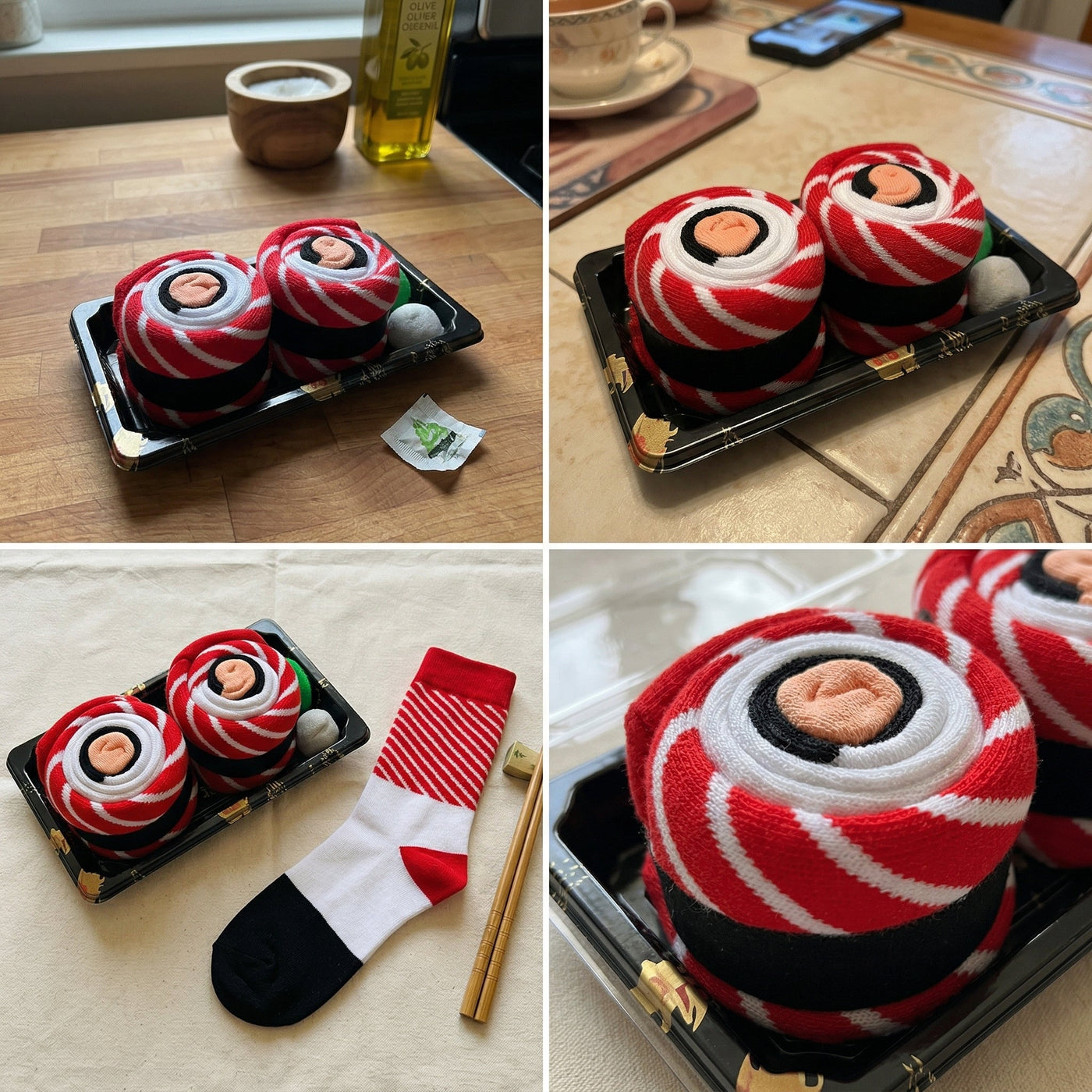 Japanese-Style Sushi Creative Socks - Image 1