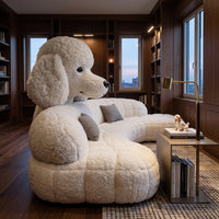 Cuddle Giant Plush Puppy Lounge Sofa - Image 2