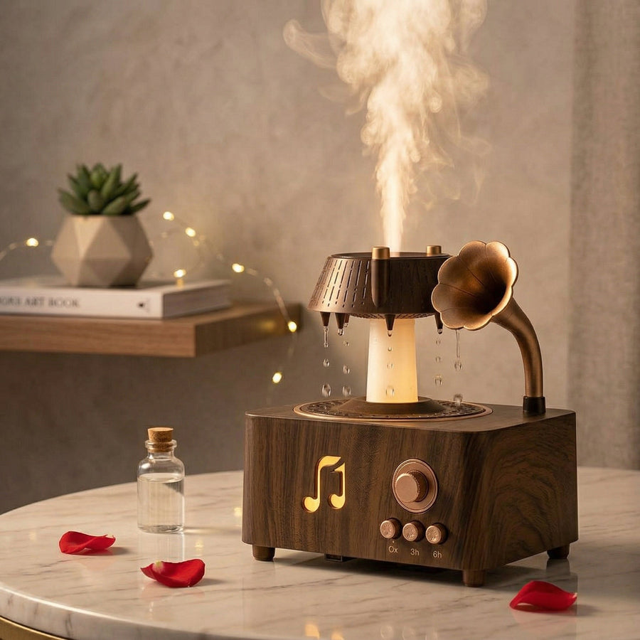 Vintage Rotating Gramophone Air Humidifier - Image 0