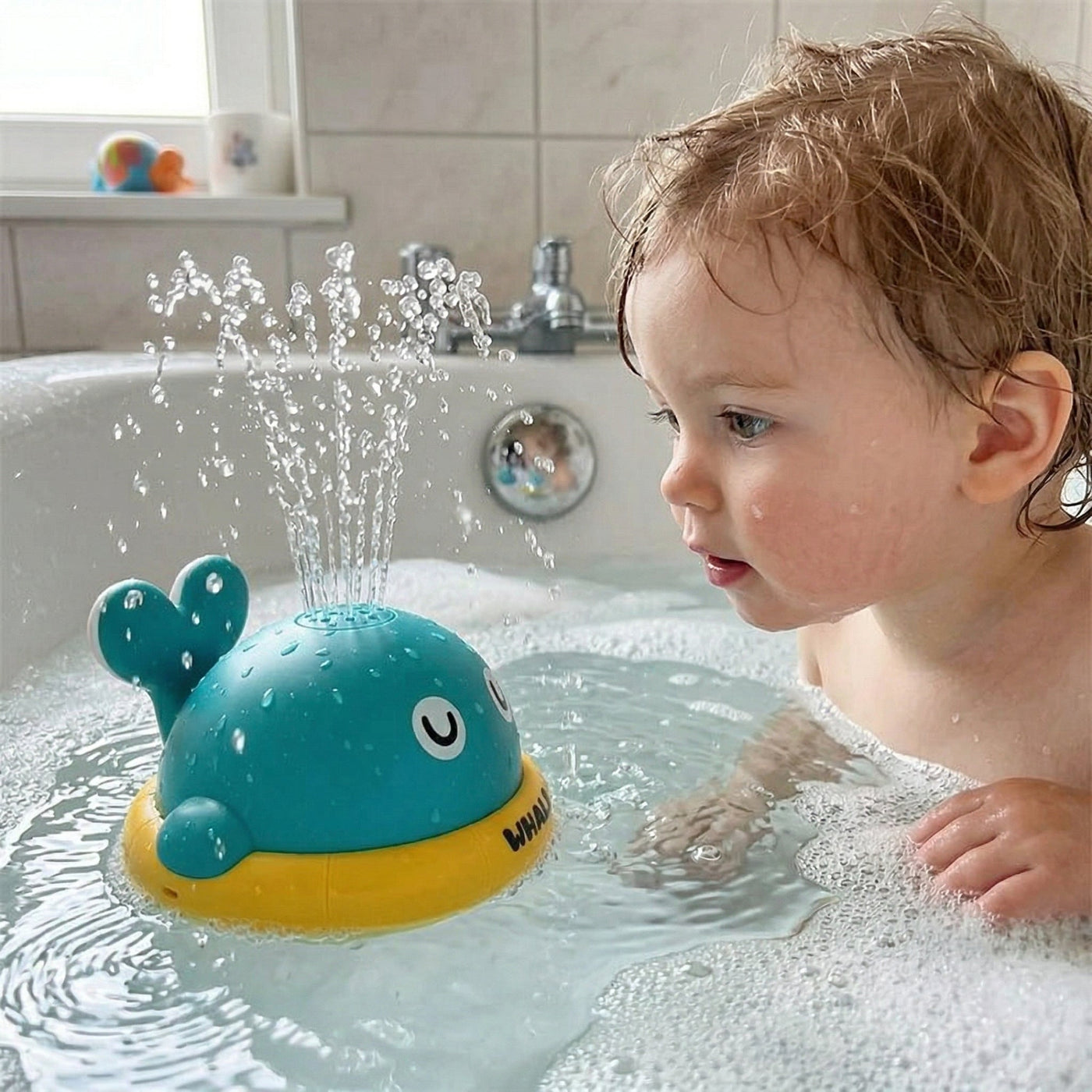 Splash Whale Auto-Spray Baby Bath Water Toy - Image 3