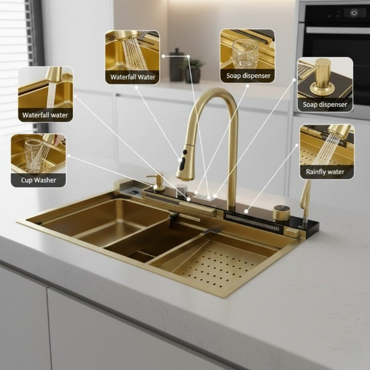 Modular Modern Craft Multi-Layer Kitchen Sink - Image 6
