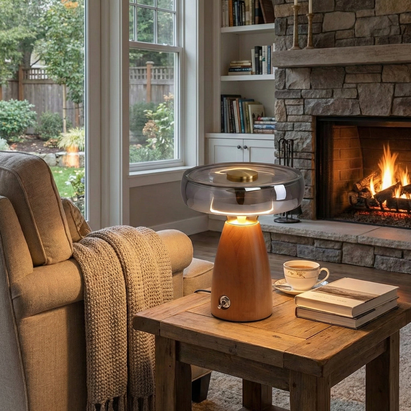 Glass Dome Ambient Table Lamp - Image 5