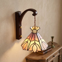 Floral Stained Glass Wall Lamp - Image 0