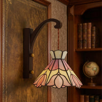 Floral Stained Glass Wall Lamp - Image 1