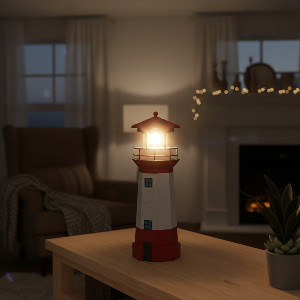 LED Lighthouse Solar Outdoor Landscape Lamp - Image 3