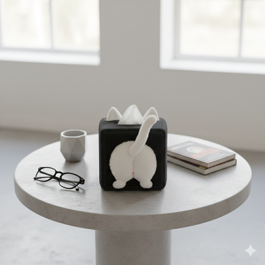 Cat Butt Quirky Tissue Box - Image 3