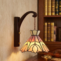 Floral Stained Glass Wall Lamp - Image 2