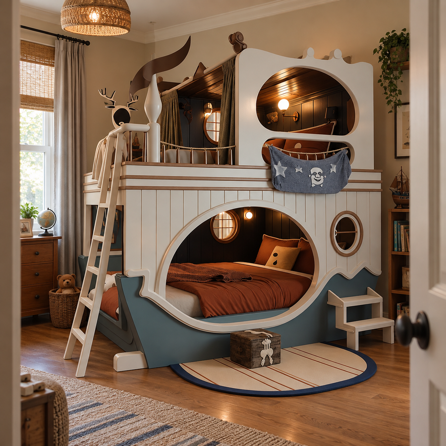 Nightwatch Pirate Ship Kids Bunk Bed Frame